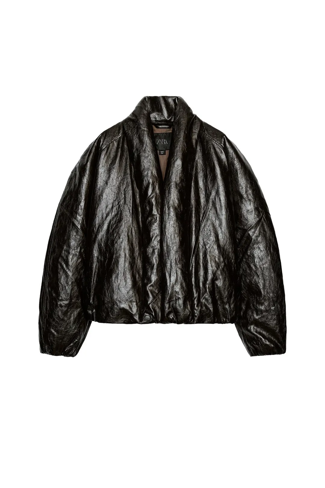 Пуховик под кожу ZW Collection, Zara