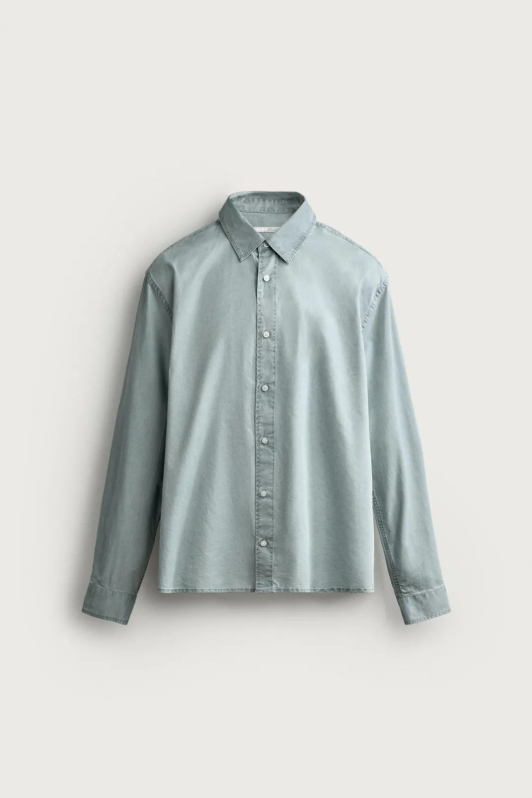 Рубашка свободного кроя с эффектом стирки, Zara