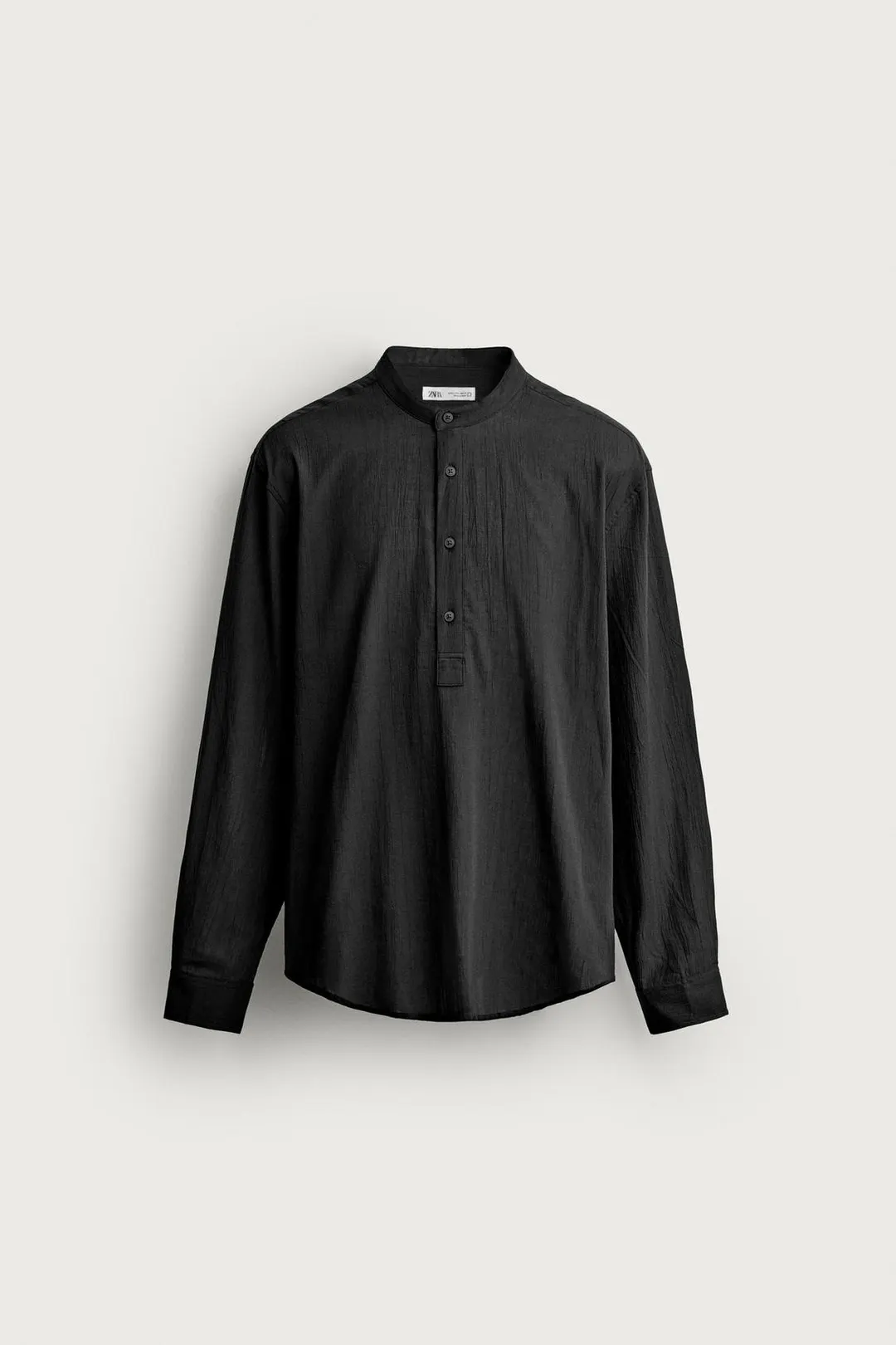 Поло с эффектом жатой ткани, Zara