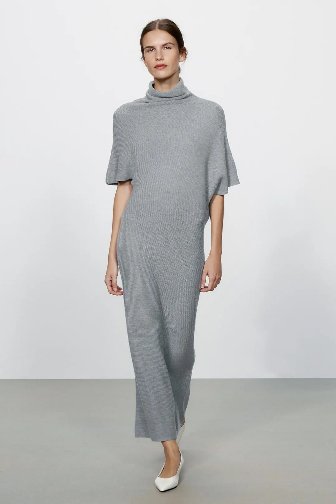 Длинное трикотажное платье, Zara