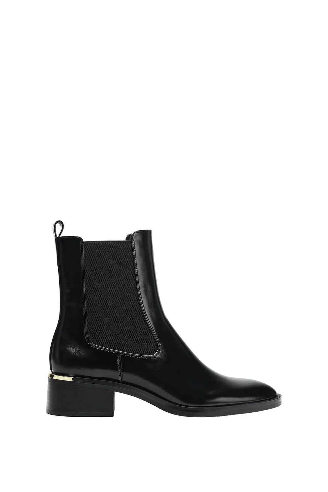 Ботильоны на каблуке с металлической деталью, Zara