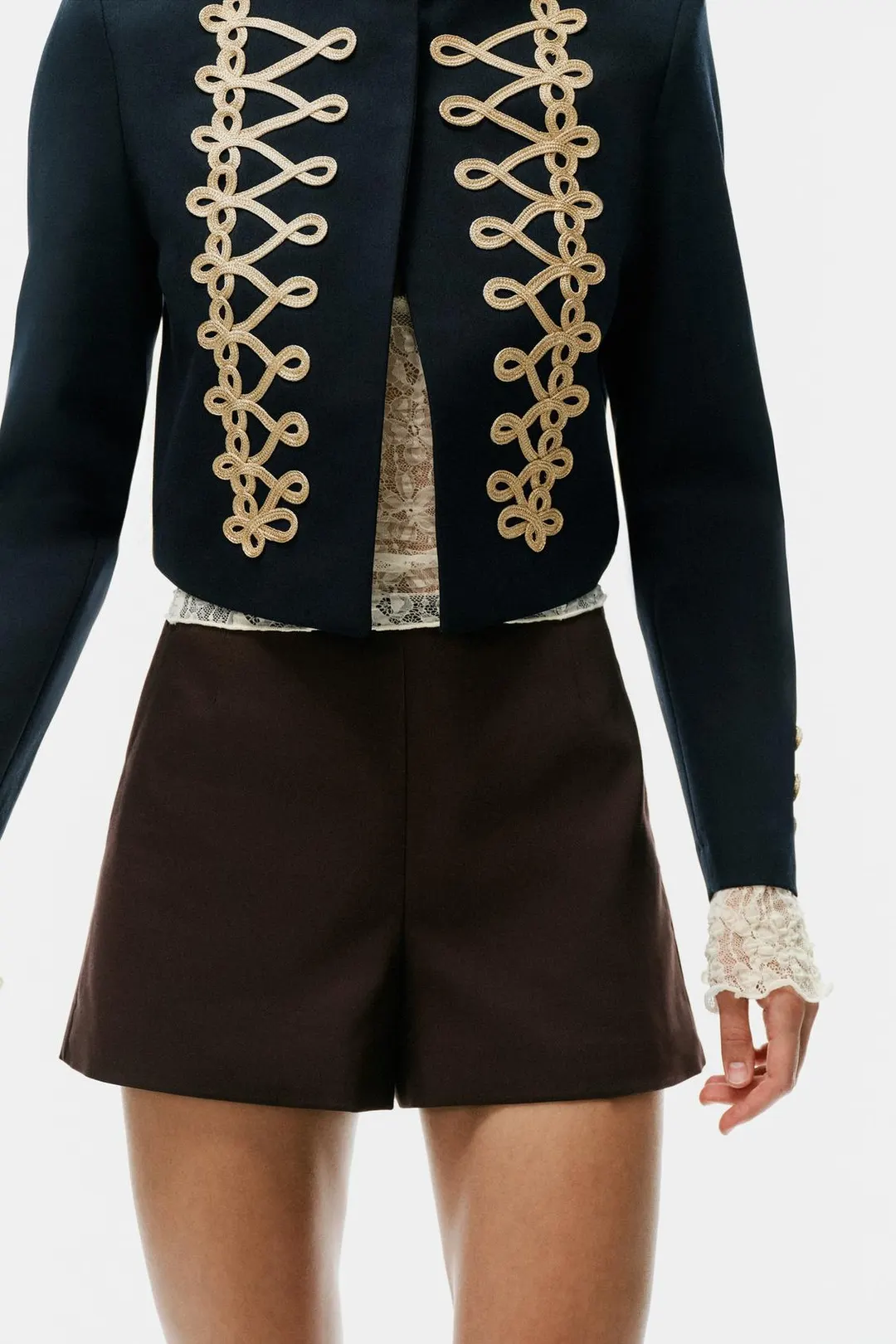 Шорты с высокой посадкой, Zara