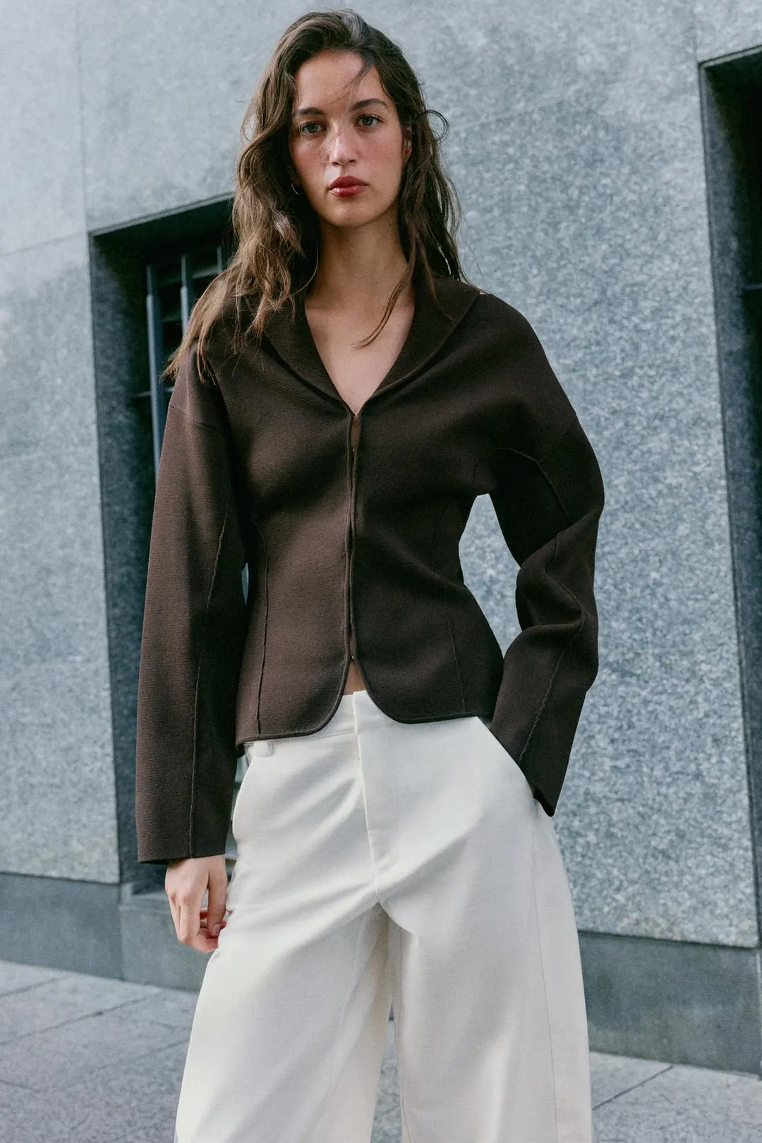 Кардиган с застежкой на крючки, Zara