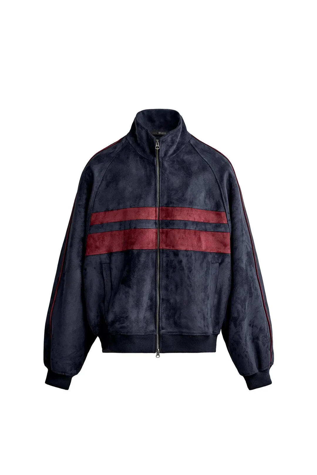 Куртка из искусственной замши в стиле колор-блок, Zara