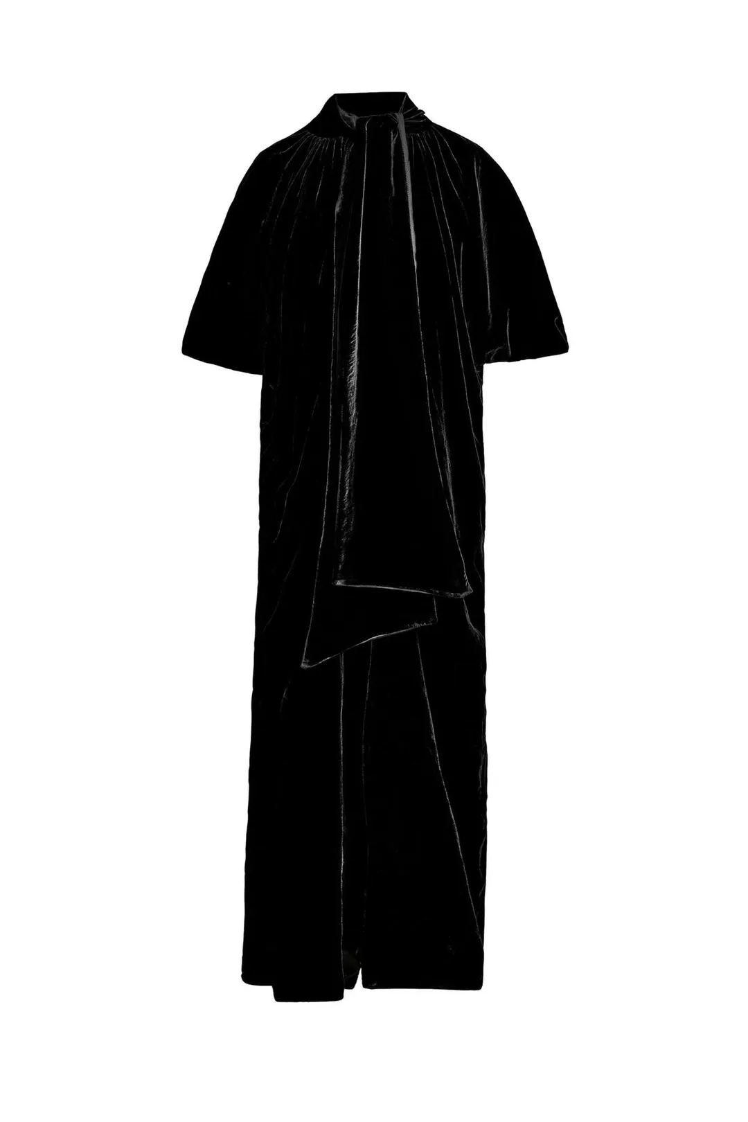 Бархатная накидка с бантом ZW Collection, Zara