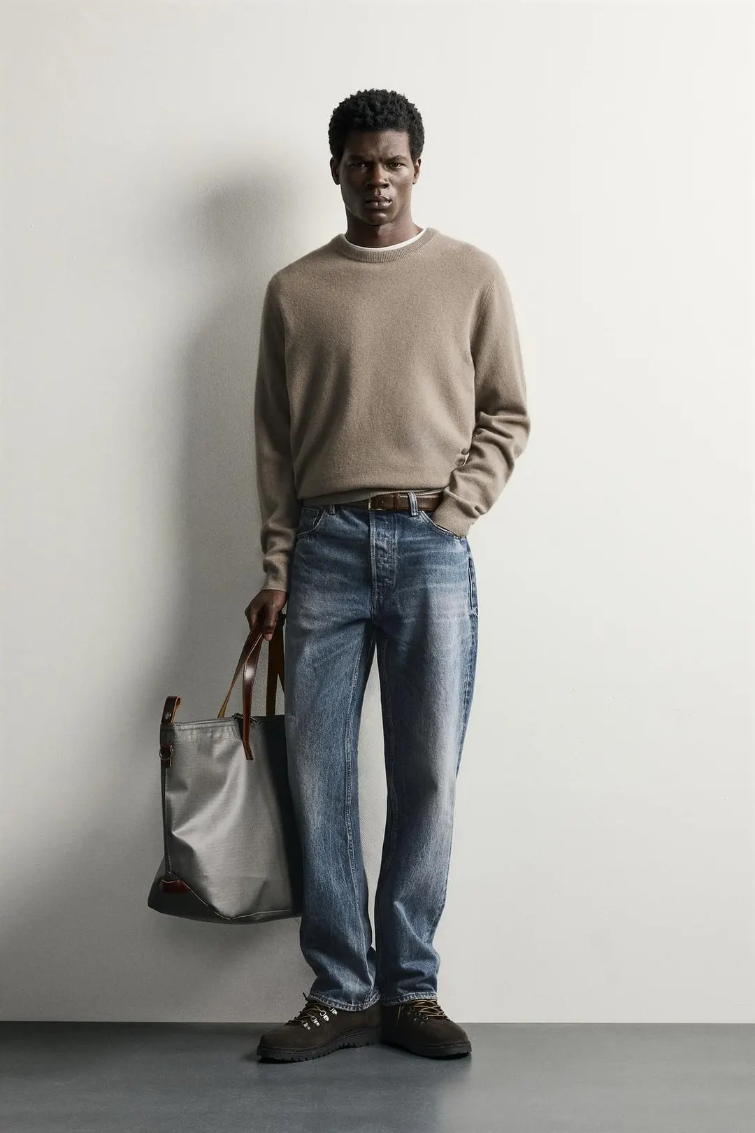 Джемпер прямого кроя из смесовой шерсти, Zara