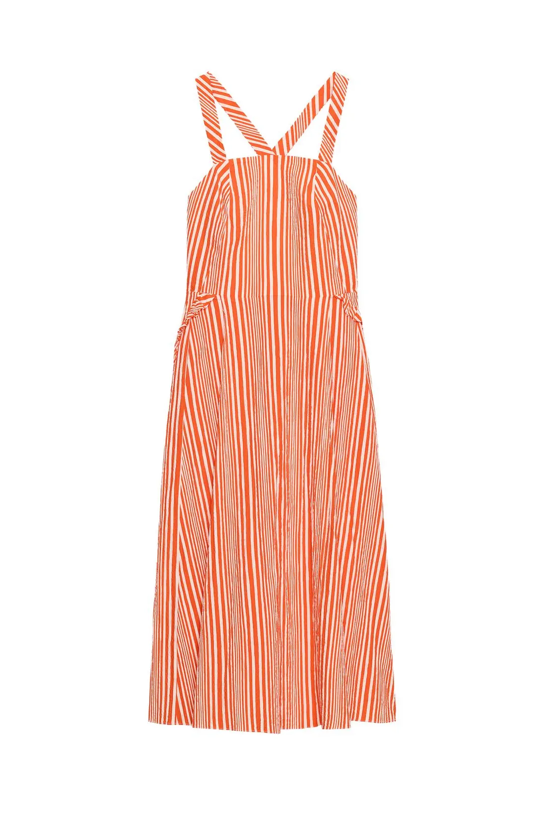 Платье миди в полоску ZW Collection, Zara