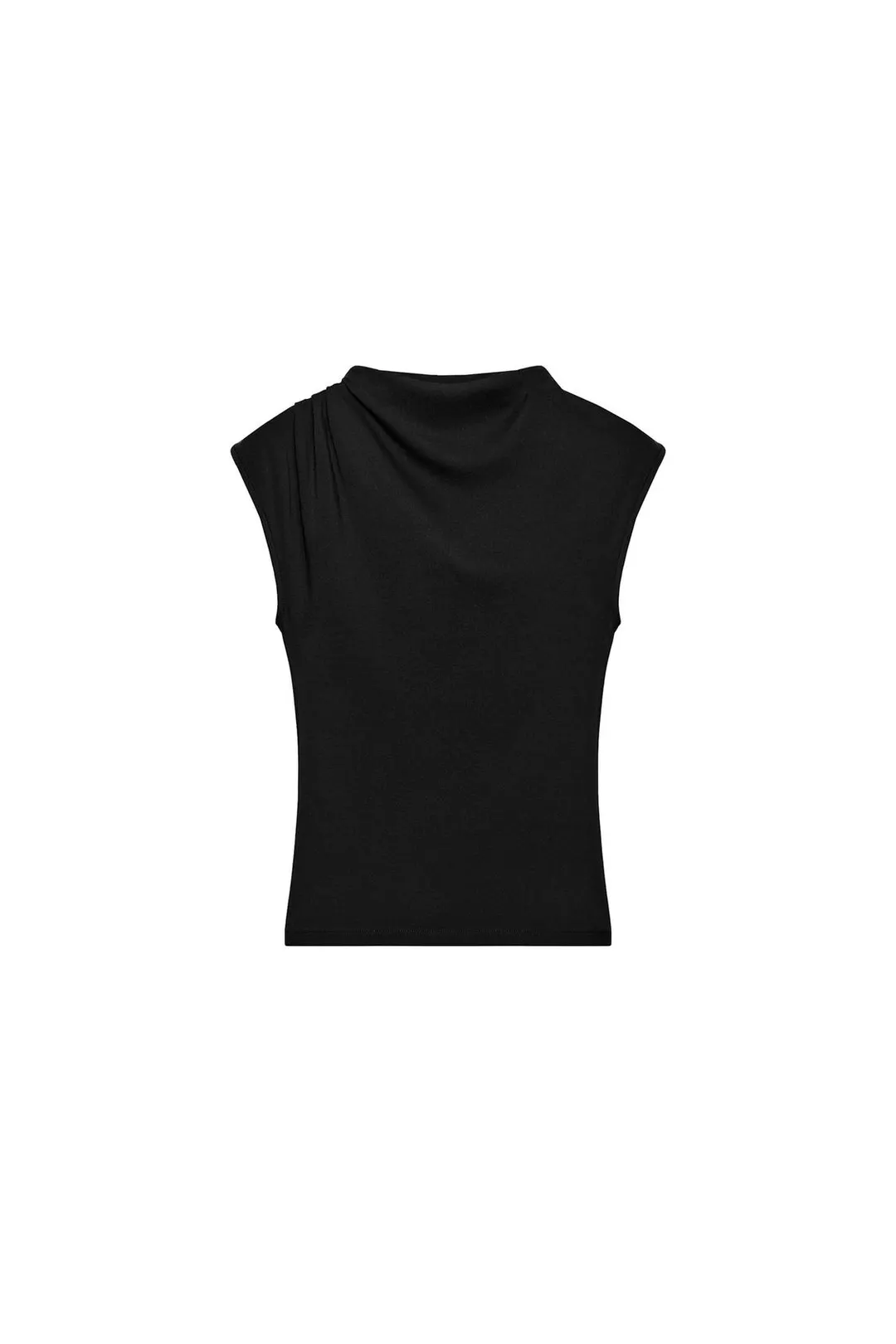 Футболка с драпированным вырезом, Zara