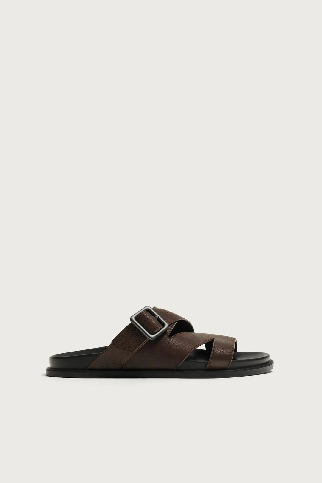 Сандалии из кожи с ремешками, Zara