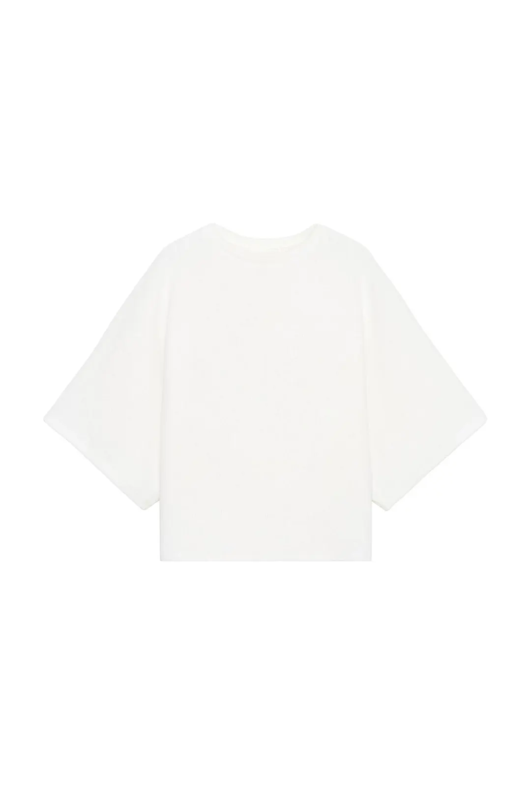 Фактурный топ с короткими рукавами, Zara