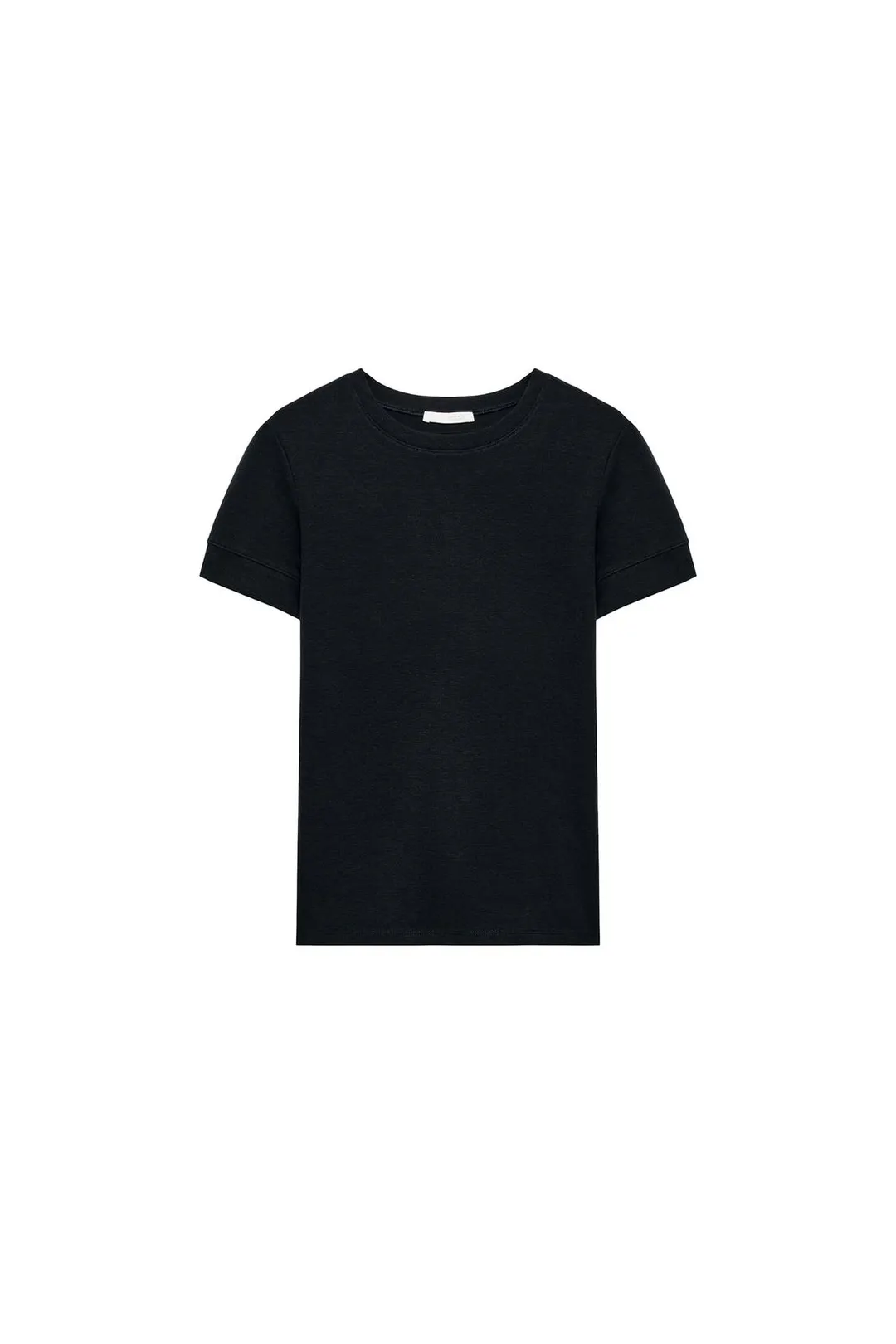 Футболка минималистичная с короткими рукавами, Zara