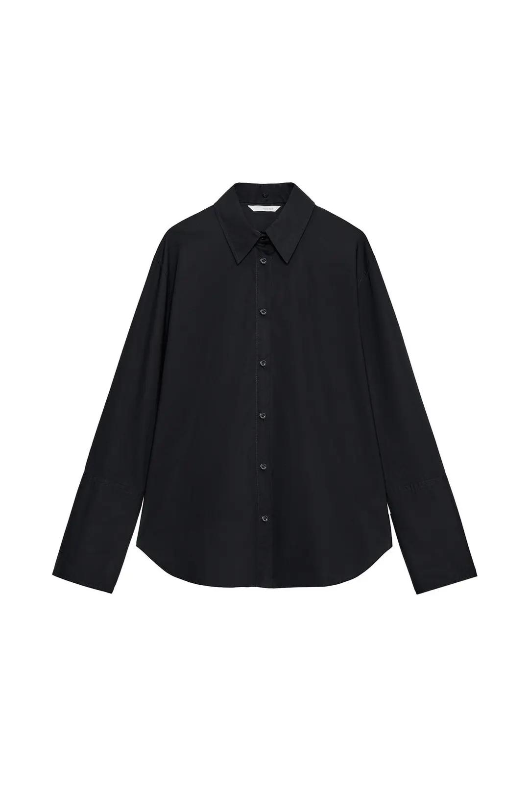Рубашка из поплина с широкими манжетами, Zara