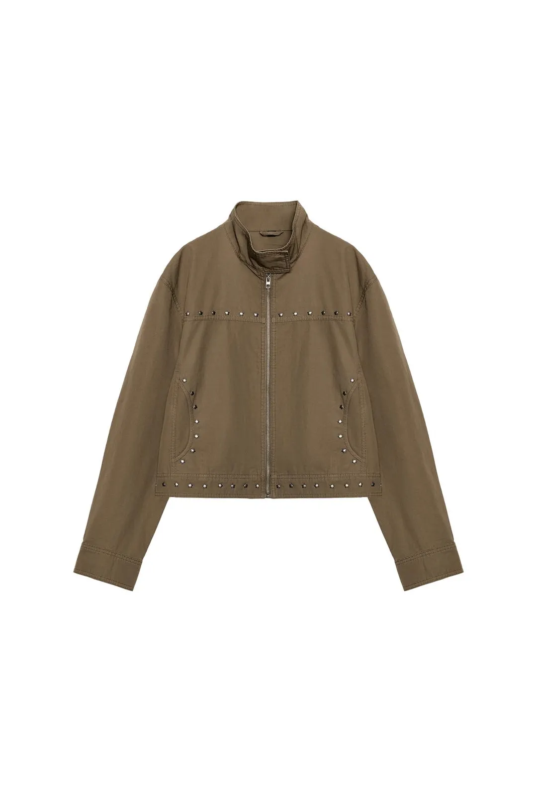 Куртка с заклепками в виде звезд, Zara