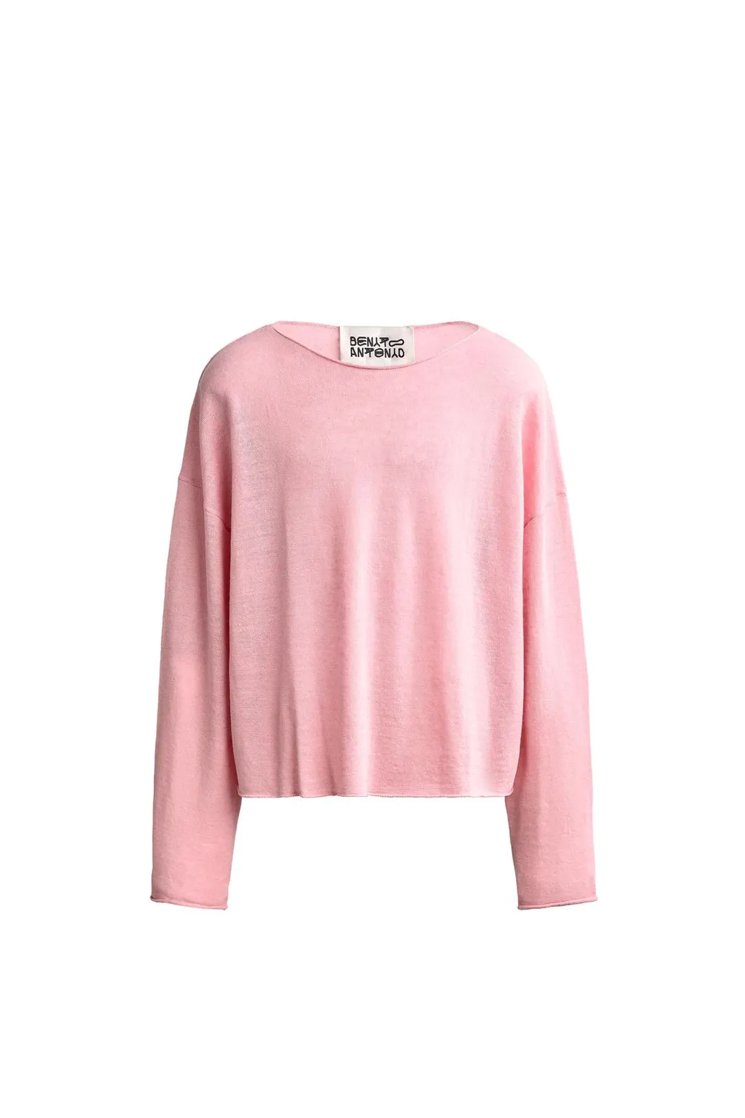 Свитер укороченного кроя из смеси льна и шерсти, Zara