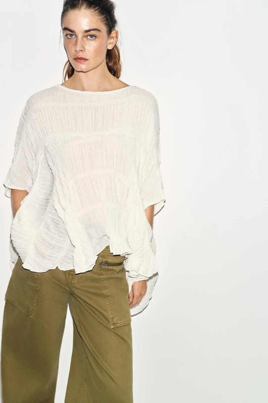 Топ-накидка фактурный, Zara