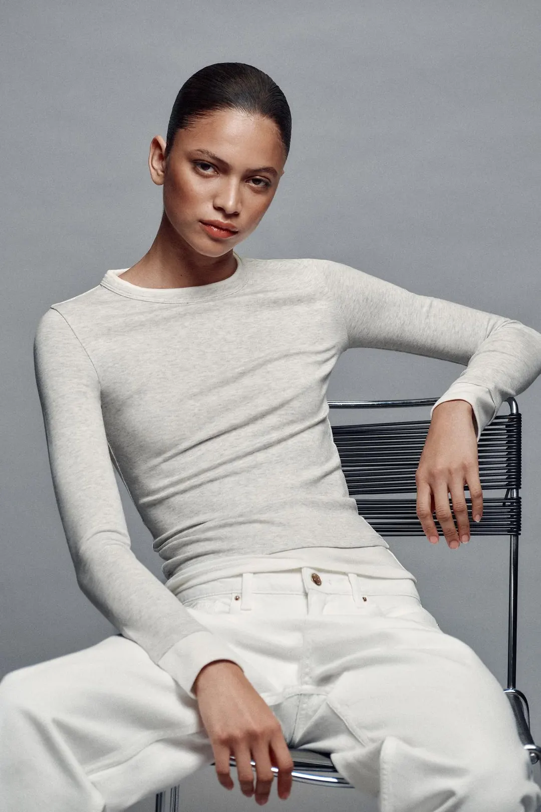 Футболка с двойными длинными рукавами, Zara