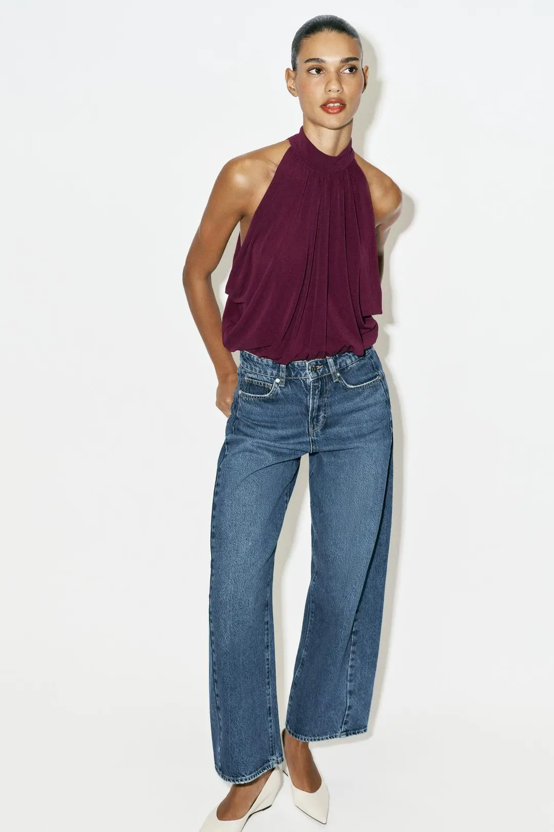 Боди-баллон с американской проймой, Zara