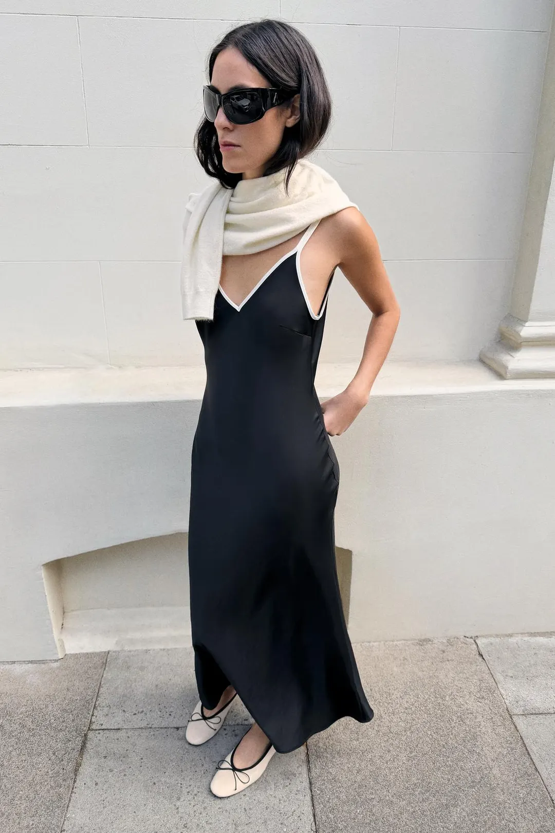 Балетки без каблука с бантом, Zara