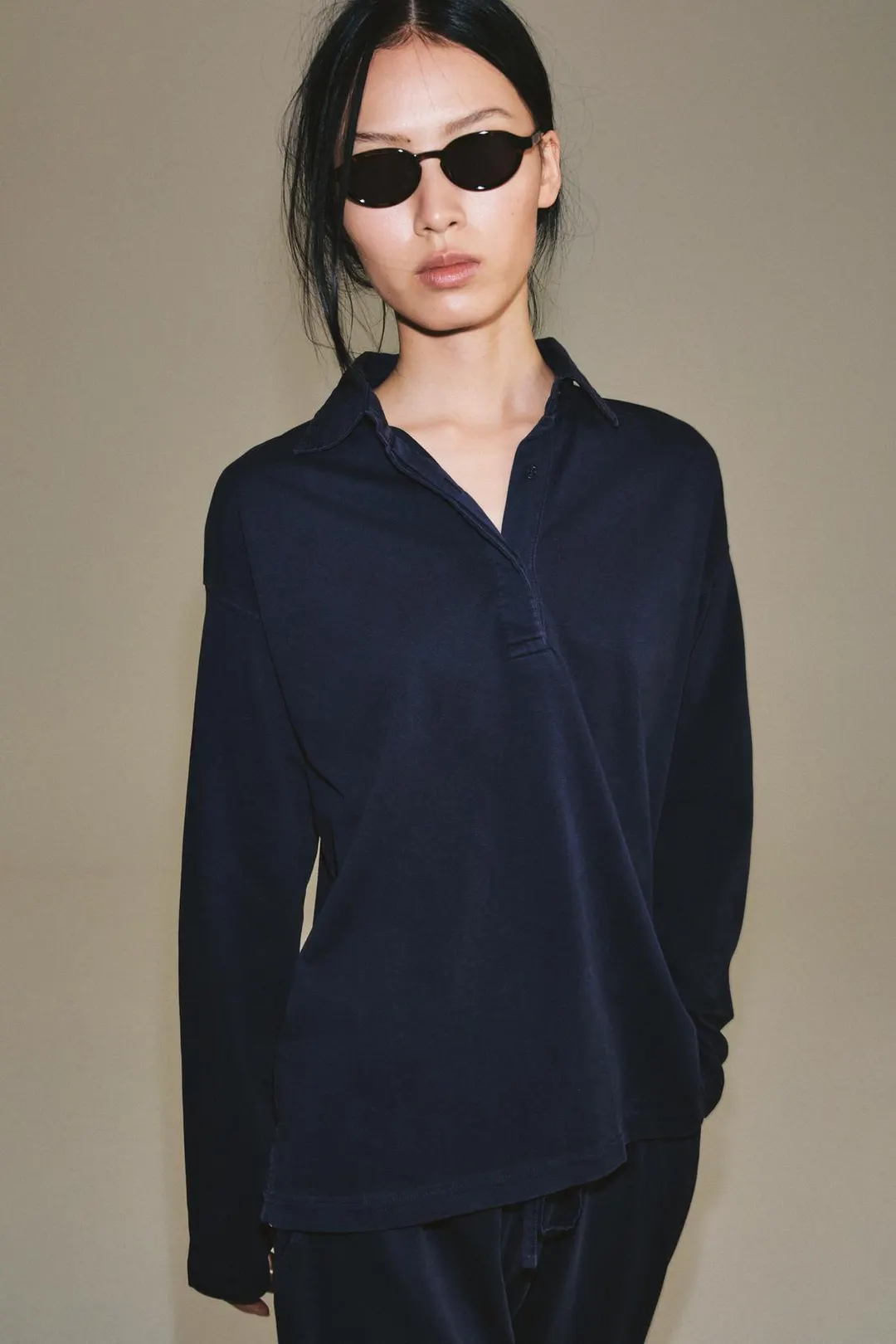 Поло оверсайз из хлопка, Zara