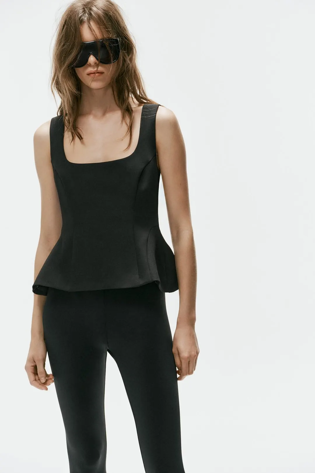Топ с баской, Zara