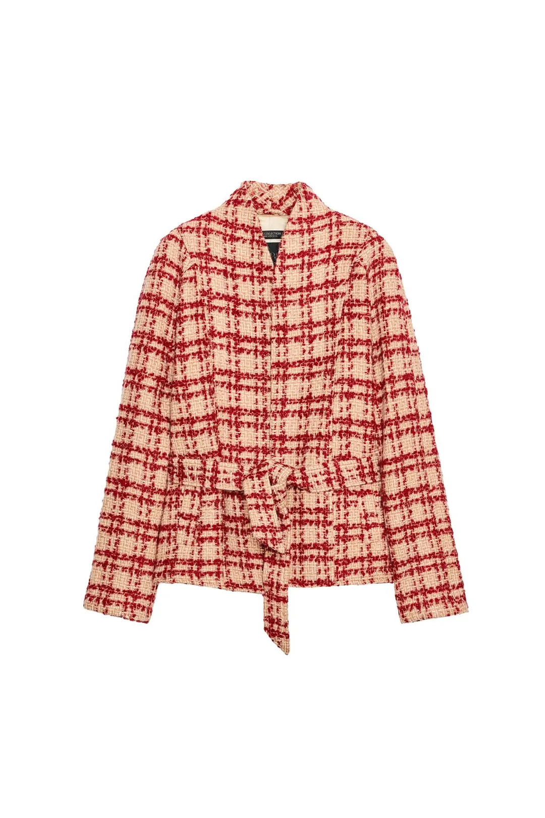 Куртка из смесовой шерсти с поясом ZW Collection, Zara