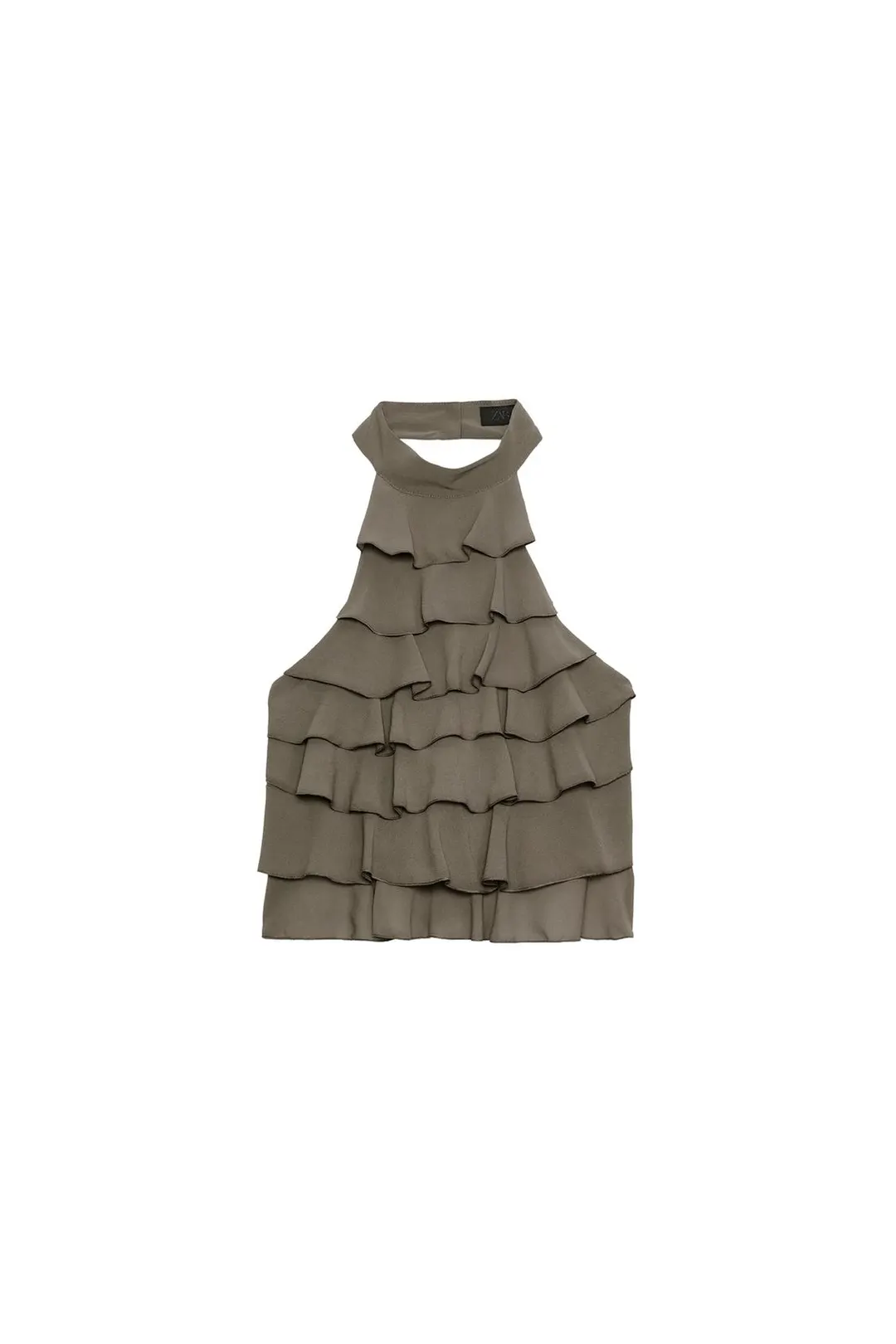 Топ из жоржета с бретелью халтер, Zara