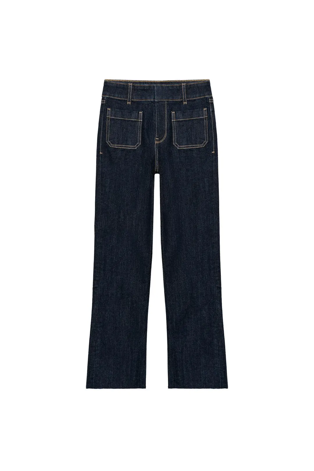 Джинсы Z1975 с высокой посадкой и мини-клешем, Zara