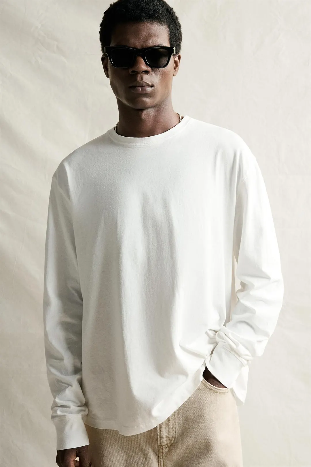 Легкая футболка с длинными рукавами, Zara