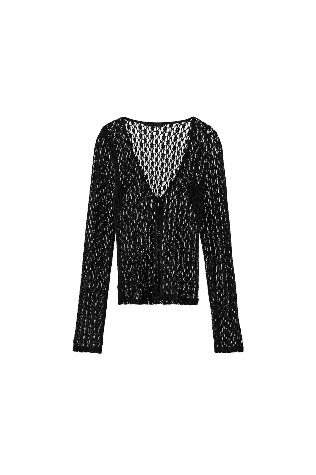 Кружевной топ на пуговицах, Zara