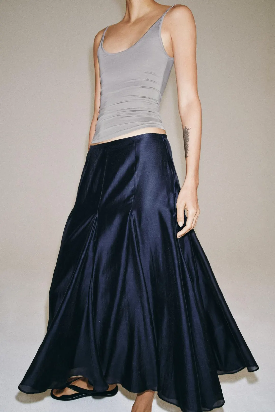 Струящаяся юбка ZW Collection, Zara