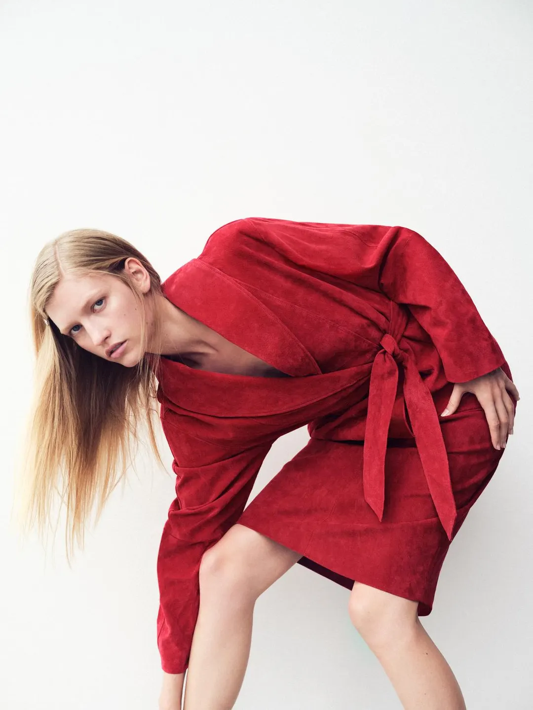 Куртка из 100% кожи с поясом, Zara