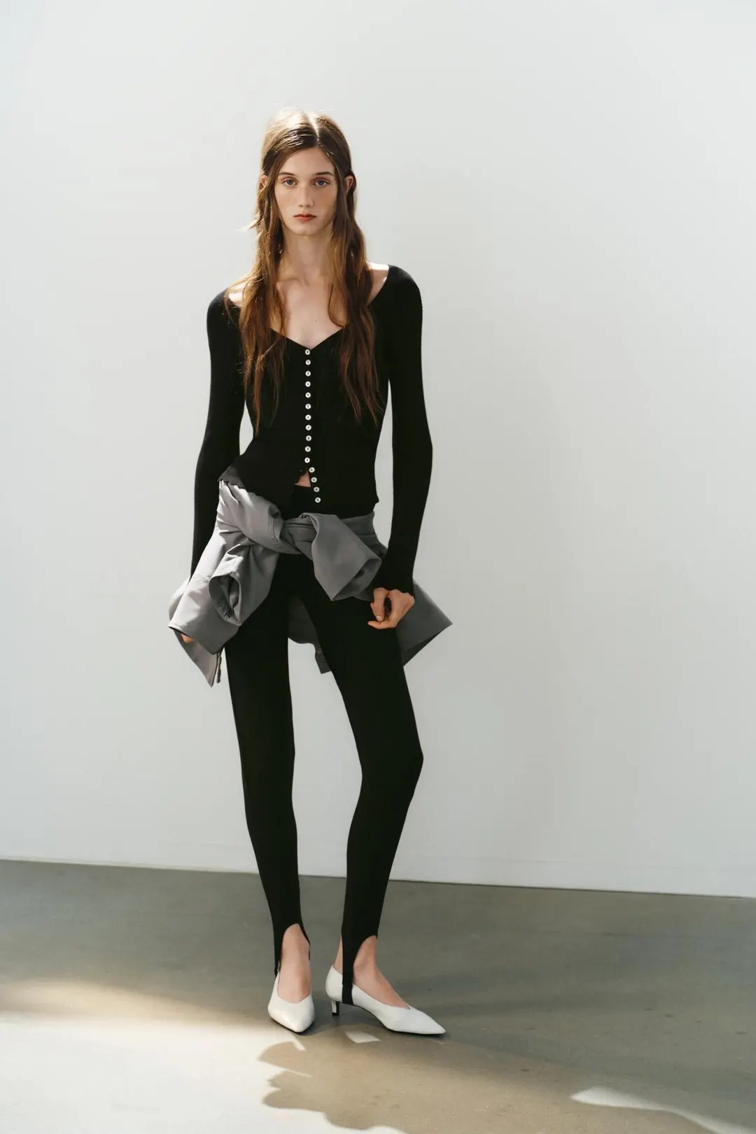 Кардиган с V-образным вырезом, Zara