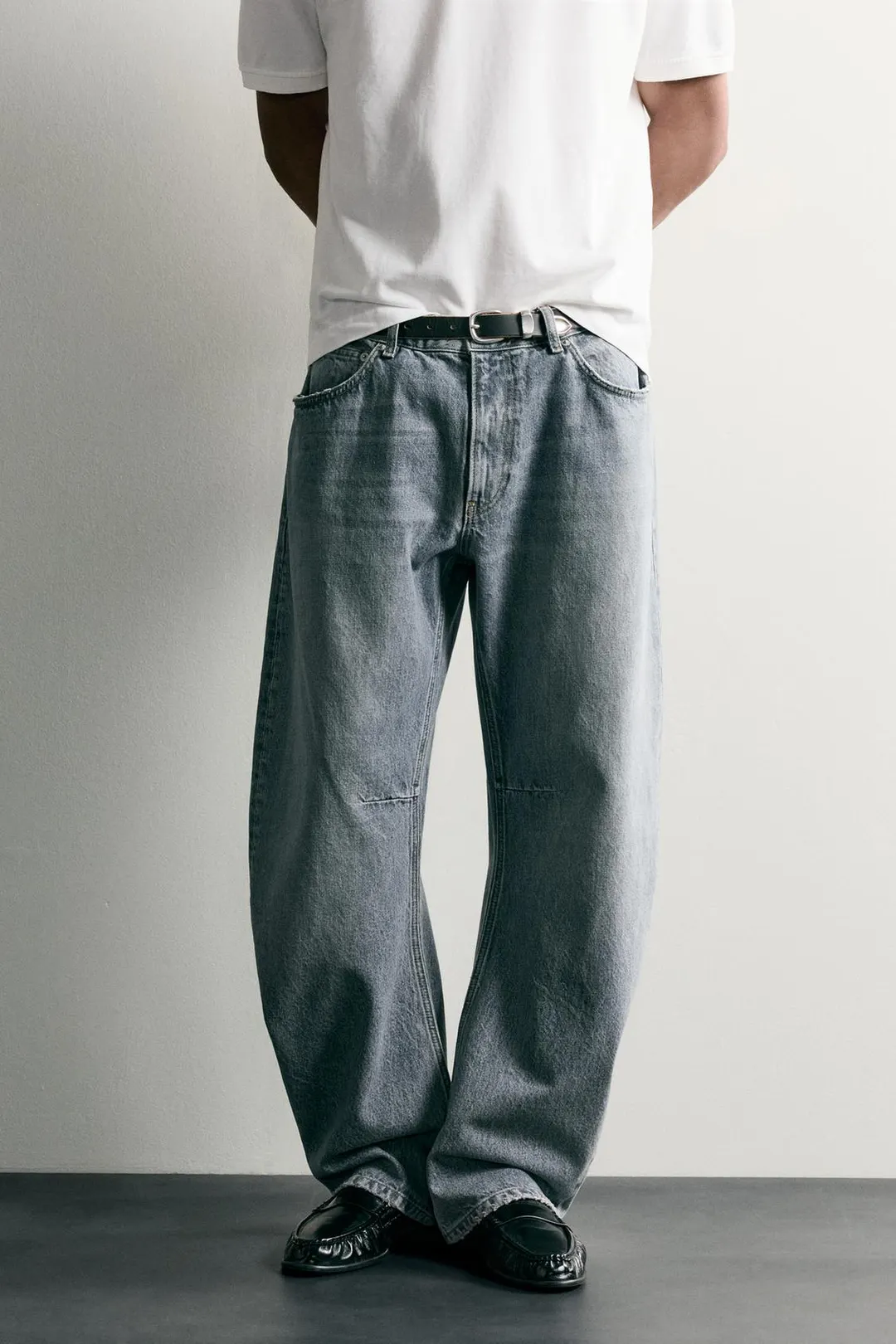 Джинсы прямого кроя barrel, Zara