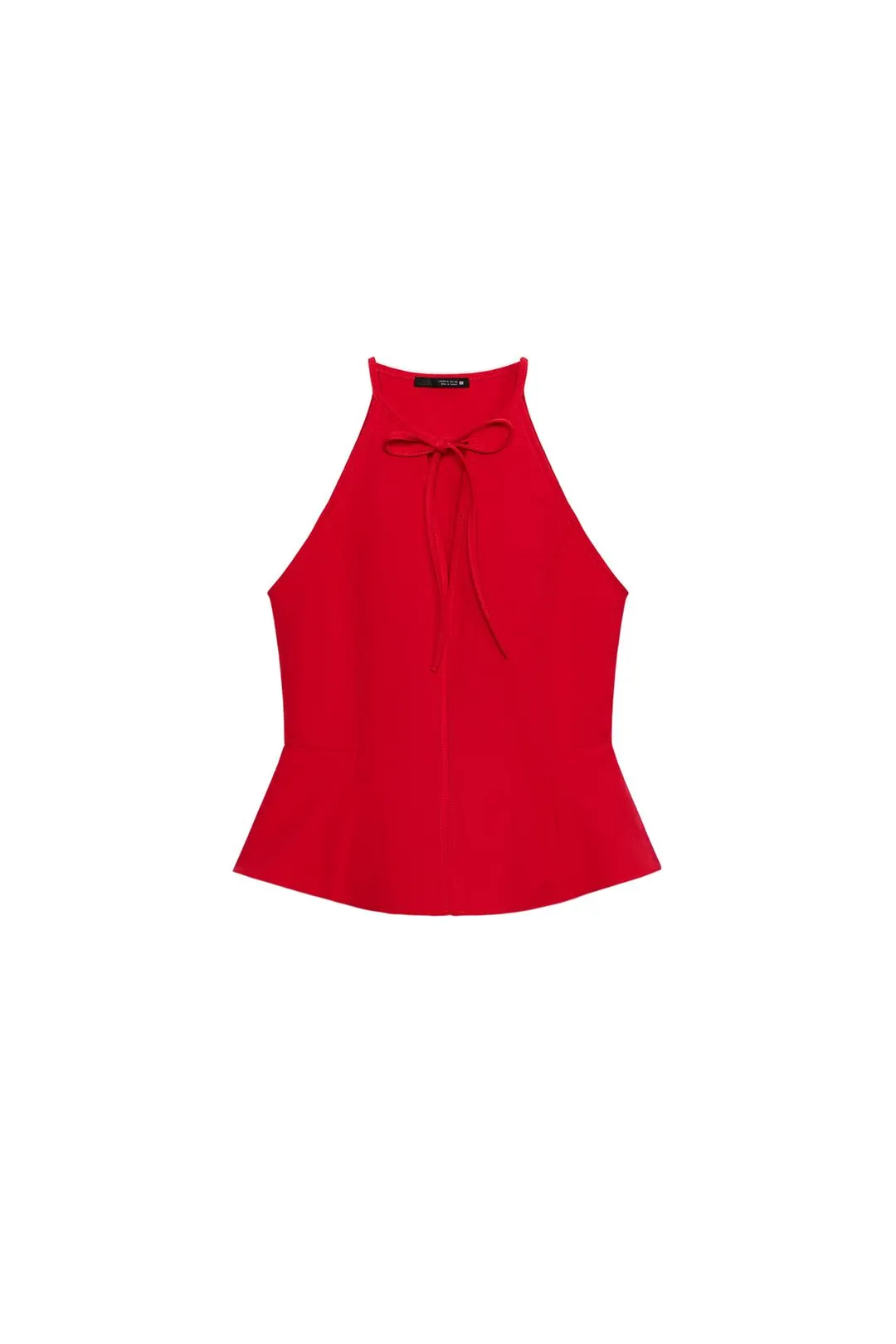 Топ халтер с баской, Zara