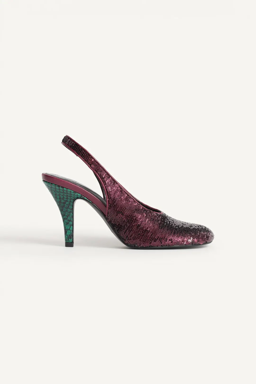 Туфли Limited Edition с открытой пяткой и бусинами, Zara