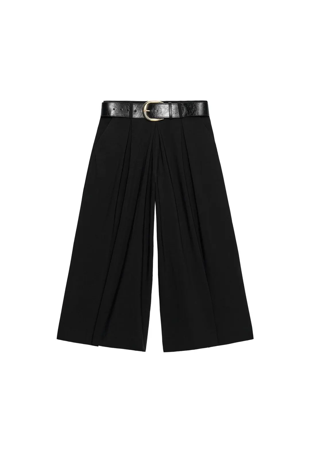 Кюлоты со складками и поясом, Zara