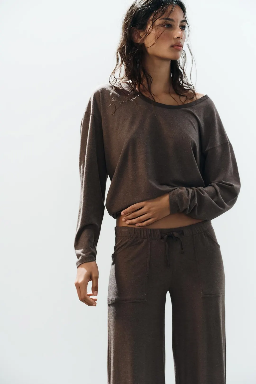 Мягкая футболка оверсайз, Zara