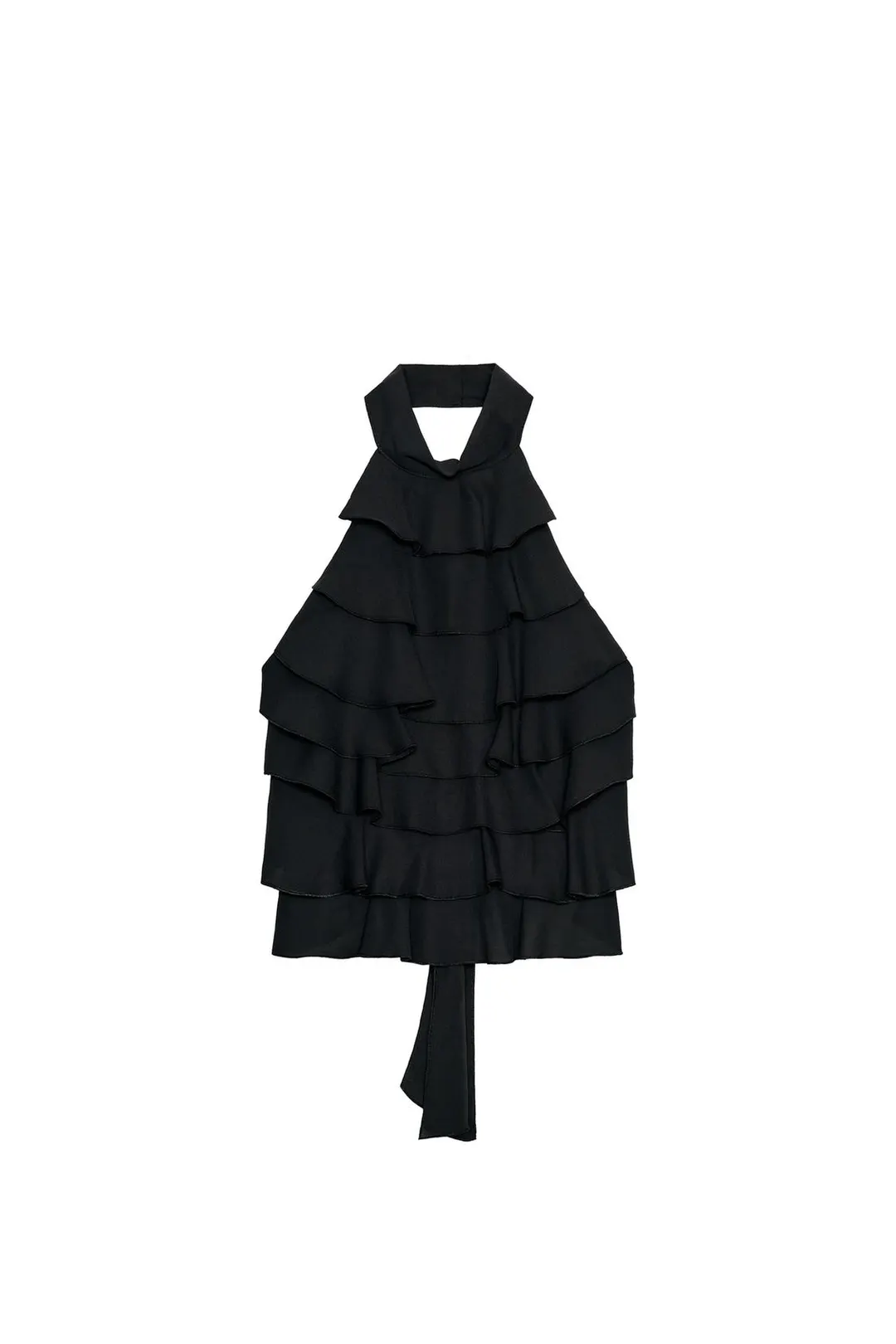 Топ из жоржета с бретелью халтер, Zara