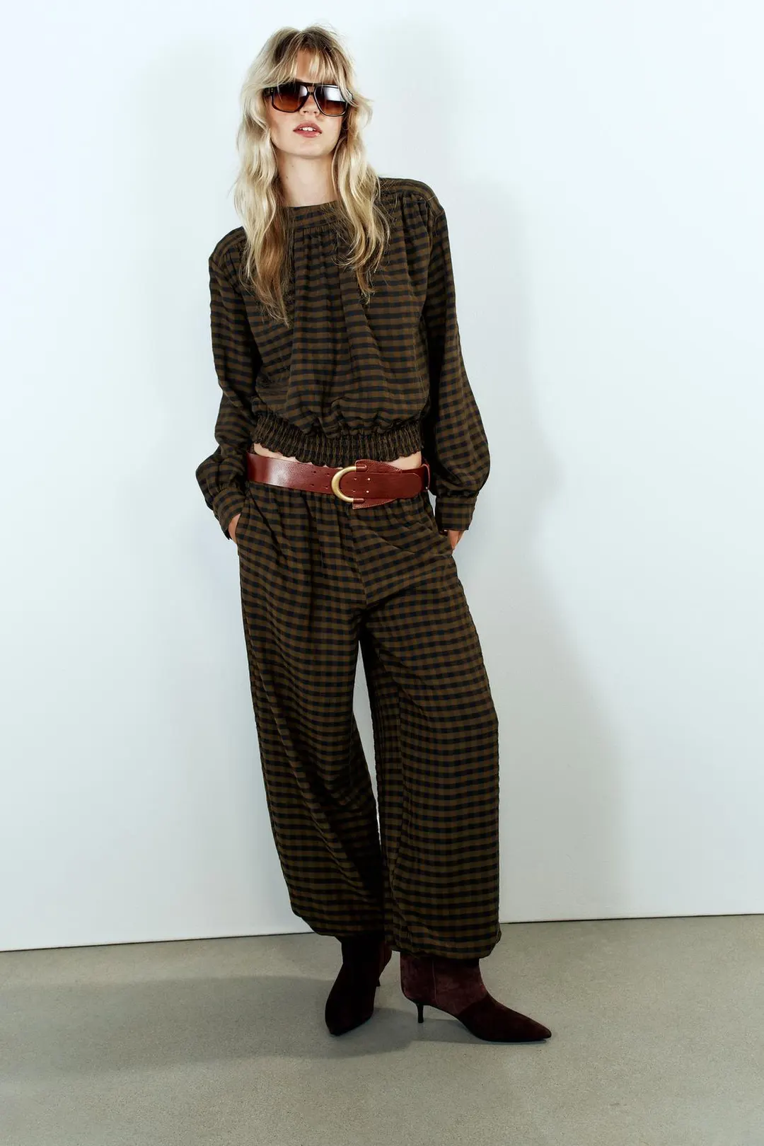 Блузка в клетку, Zara