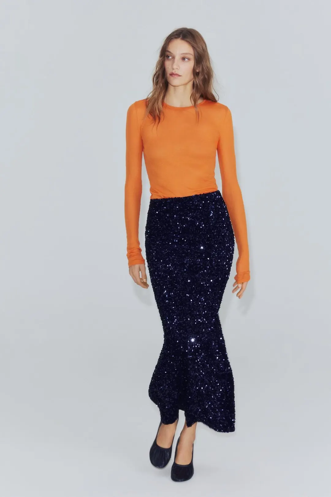 Футболка SUPIMA® с длинными рукавами, Zara