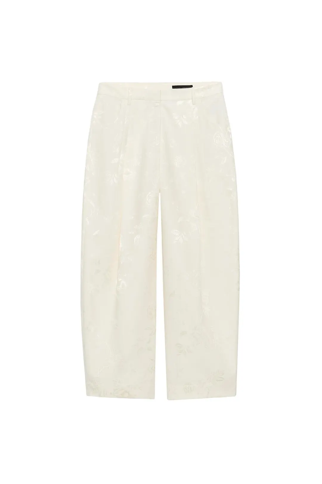 Жаккардовые брюки barrel ZW Collection, Zara