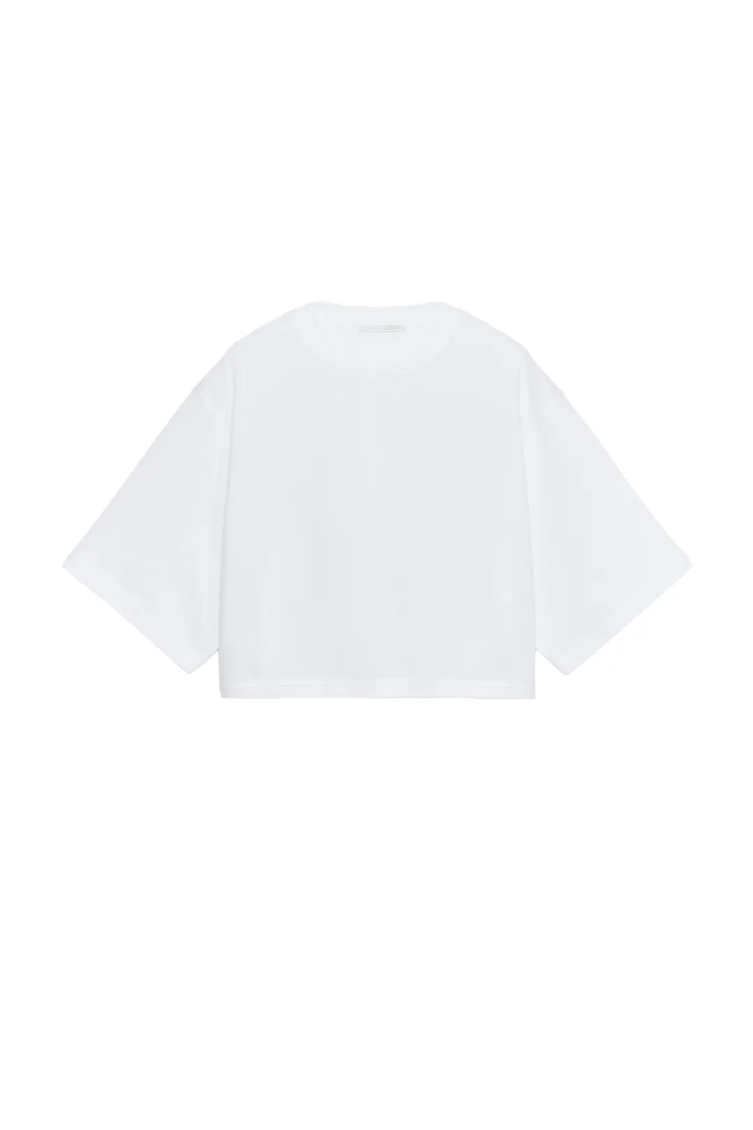 Укороченная футболка оверсайз, Zara