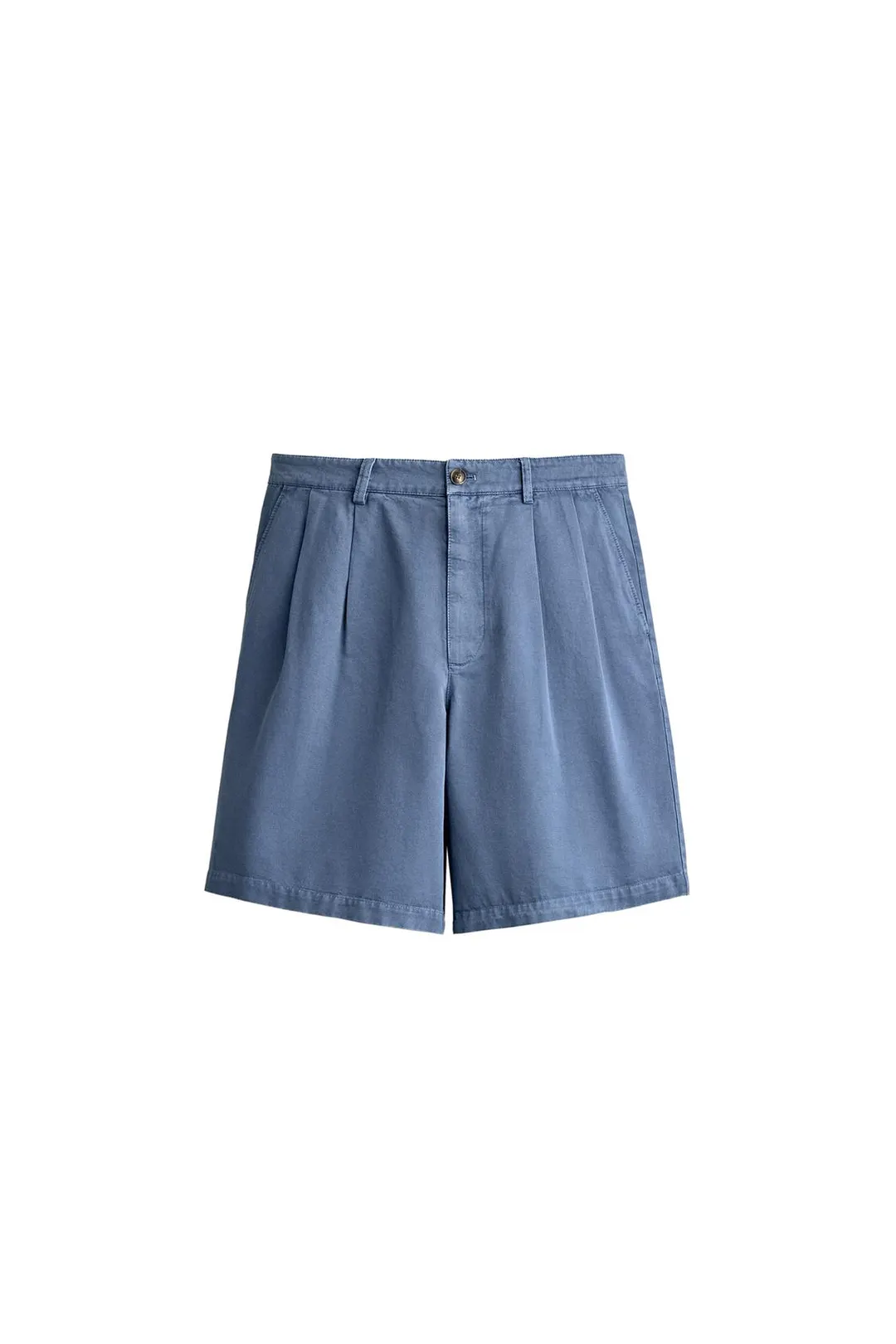 Бермуды стандартного кроя со складками, Zara