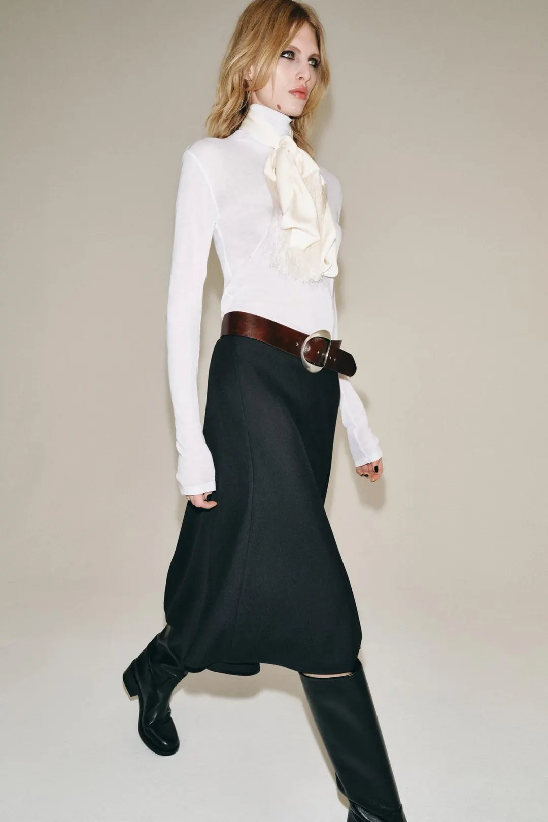 Юбка миди асимметричного кроя ZW Collection, Zara