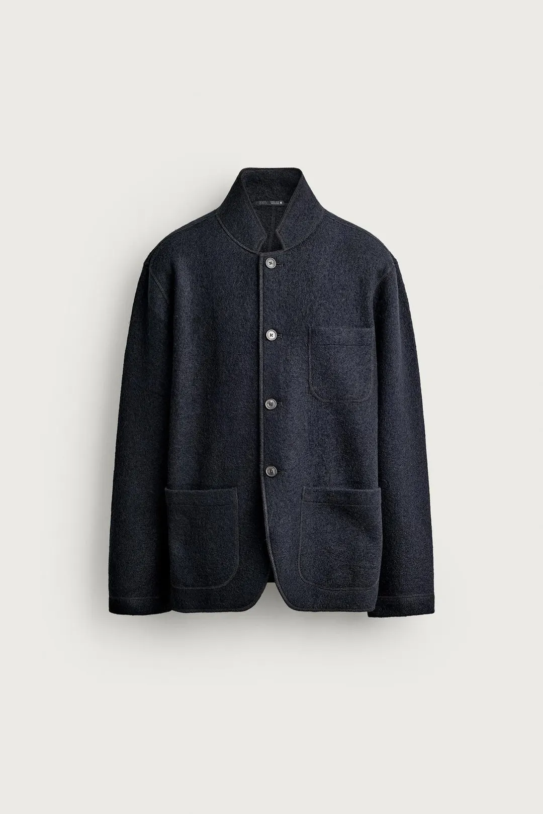 Блейзер свободного кроя из смесовой шерсти, Zara