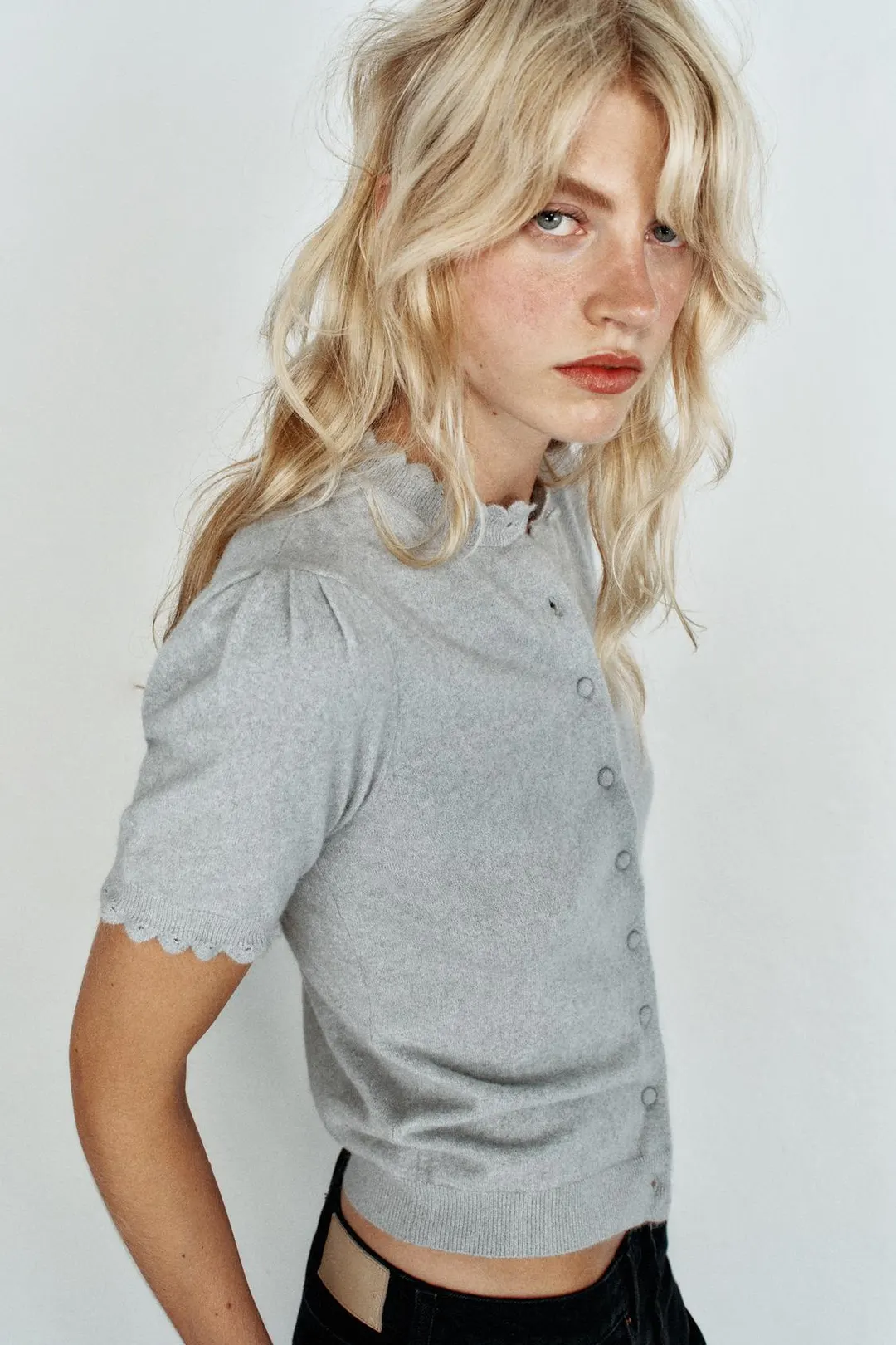 Кардиган с короткими рукавами, Zara