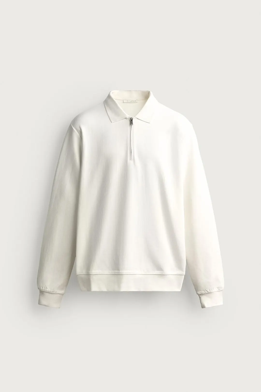 Толстовка-поло из интерлока на молнии, Zara