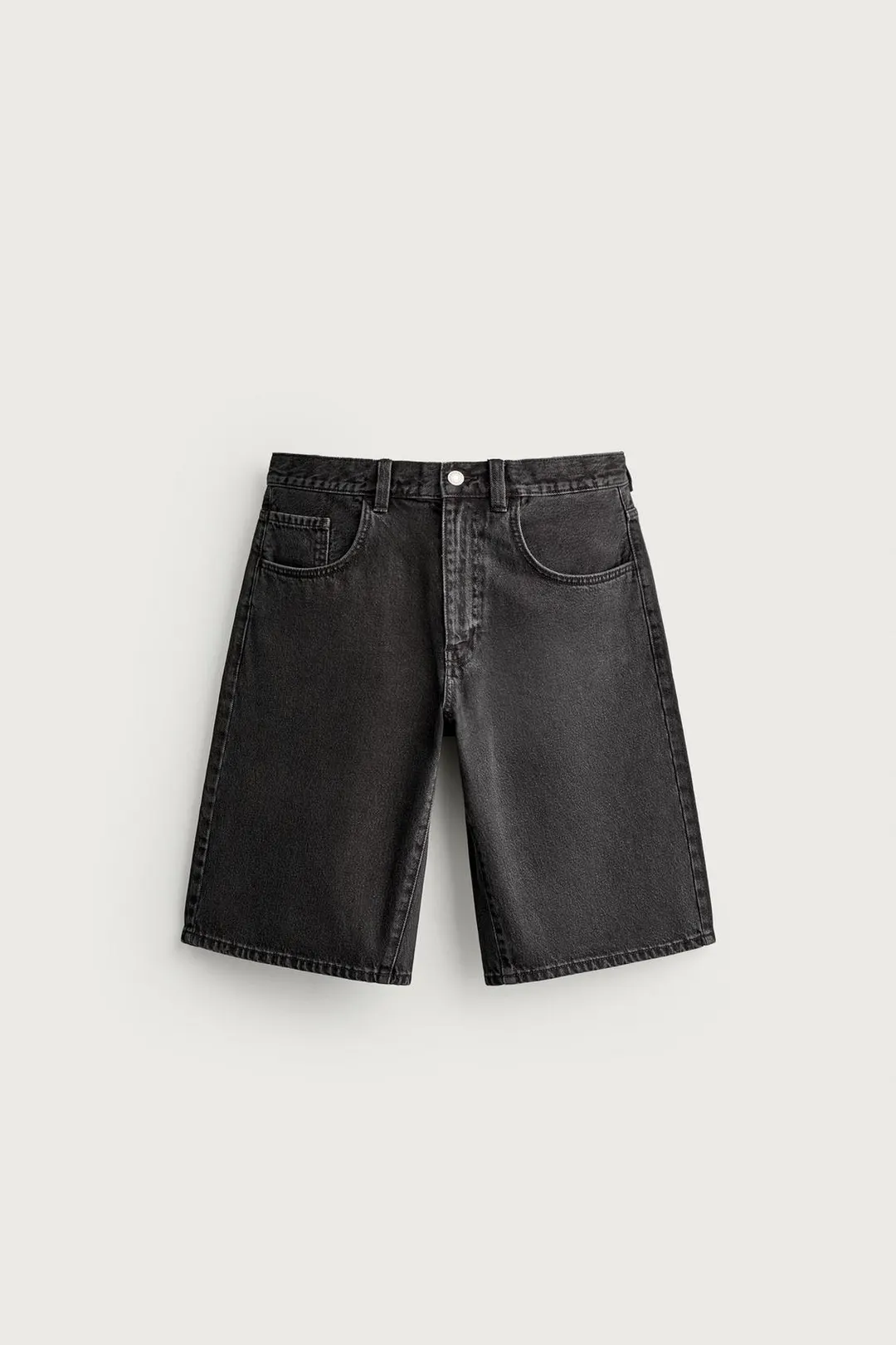 Джинсовые бермуды кроя багги, Zara