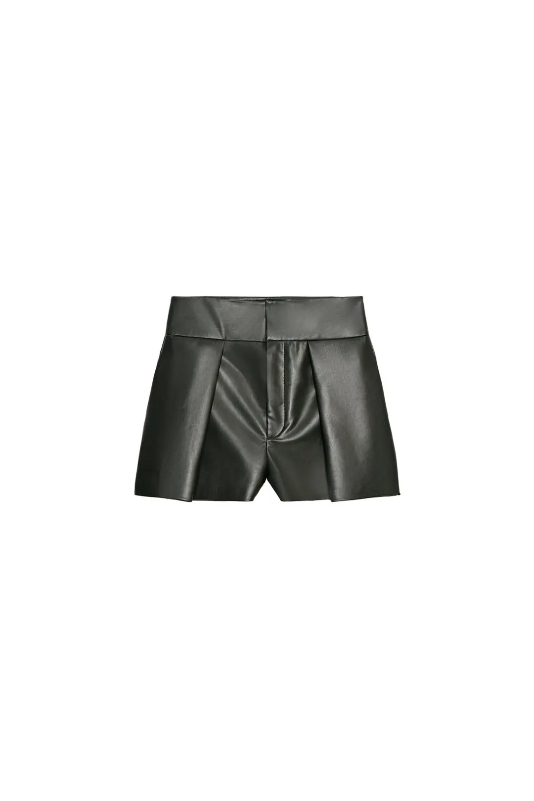 Шорты под кожу с защипами, Zara