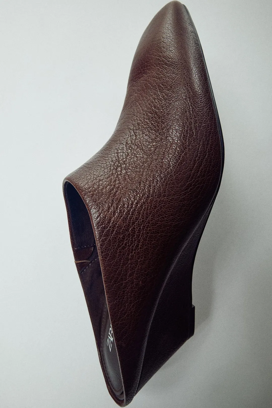 Мюли на танкетке из кожи, Zara